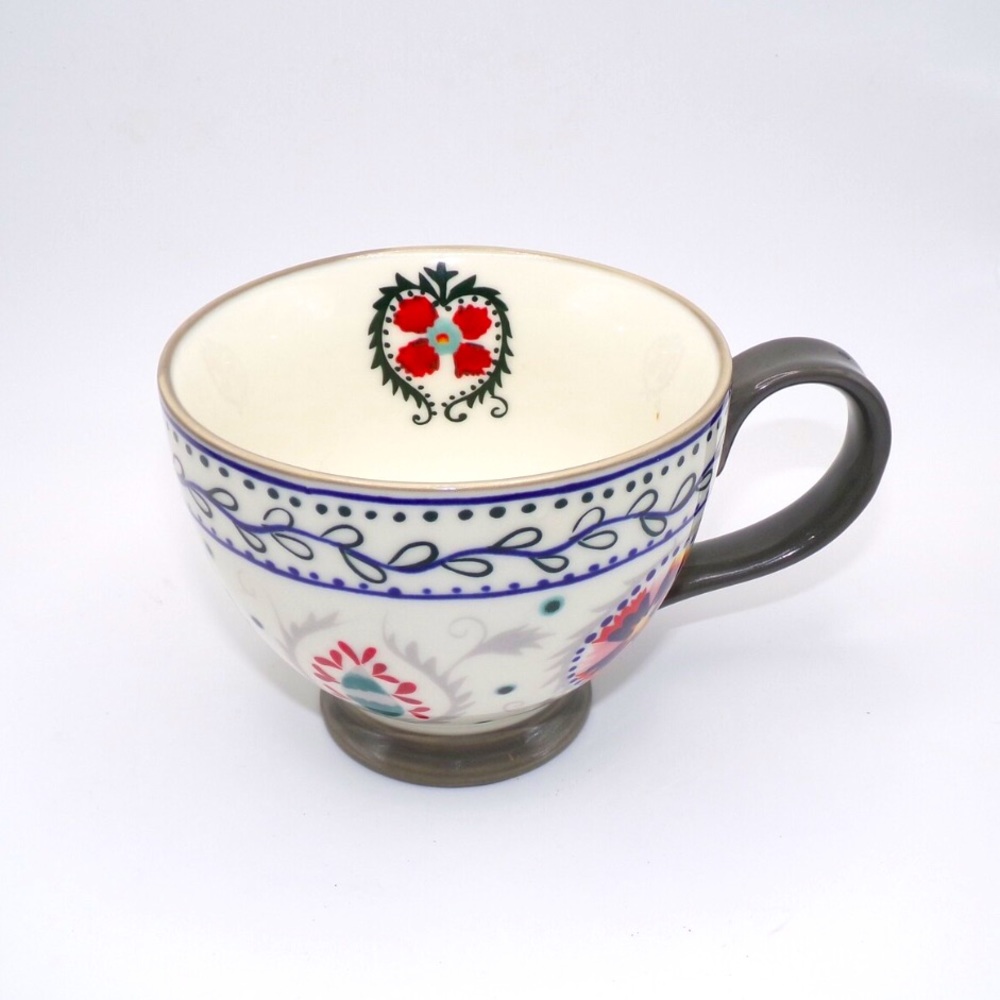 Vintage~Porcelain Footed Mug Set of 2 by Potters Studio